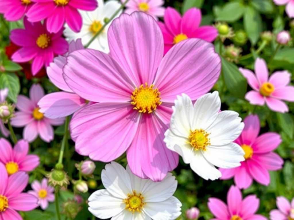 How to Distinguish White-Flower Cosmos Varieties and Pink-Flower Cosmos Varieties?(1)
