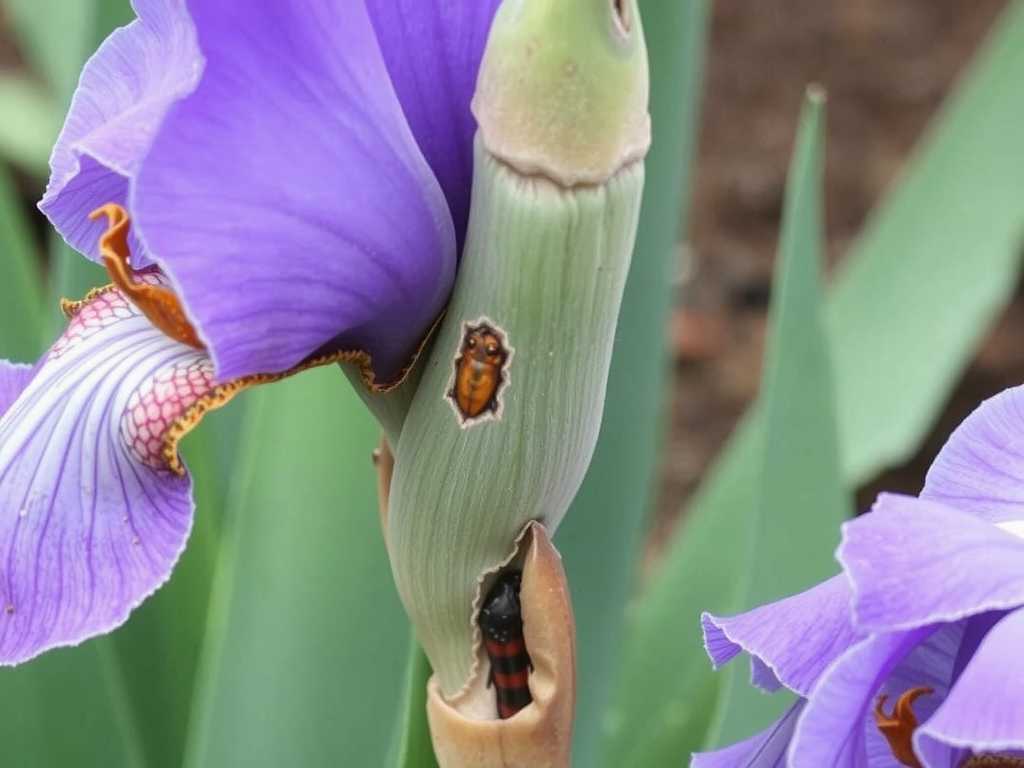How to eliminate soft rot and borers from iris plants(1)
