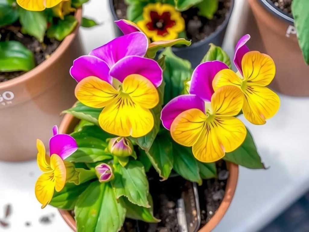 How to adjust the suitable growth temperature for pansies after repotting