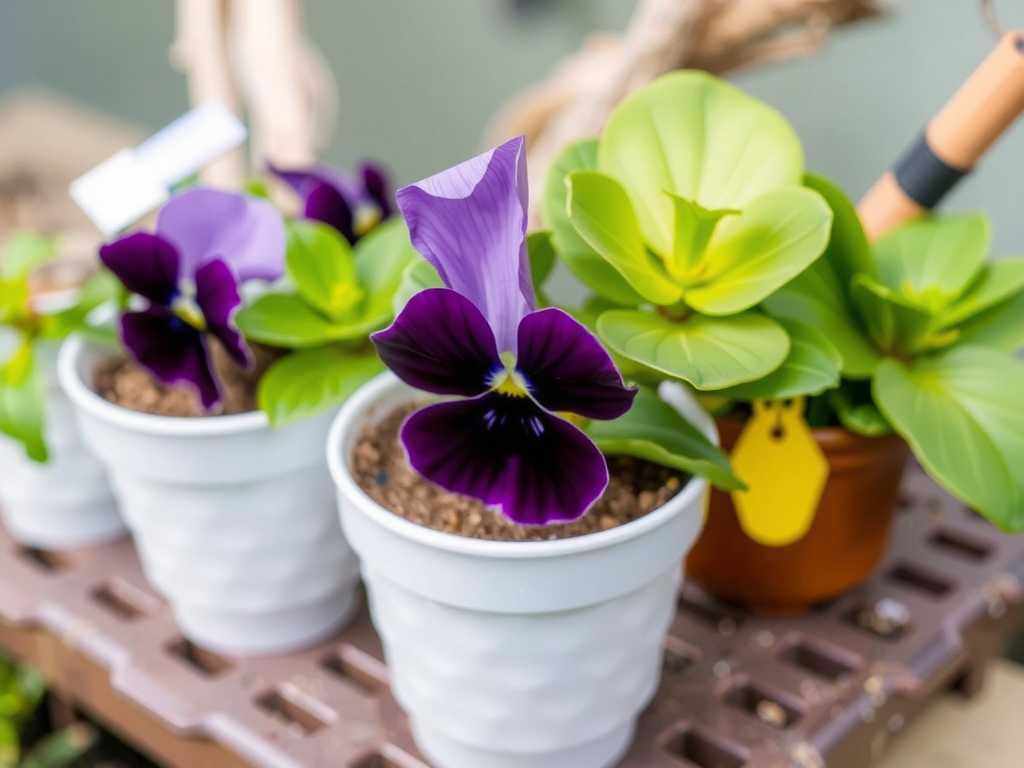 How to adjust the suitable growth temperature for pansies after repotting(1)