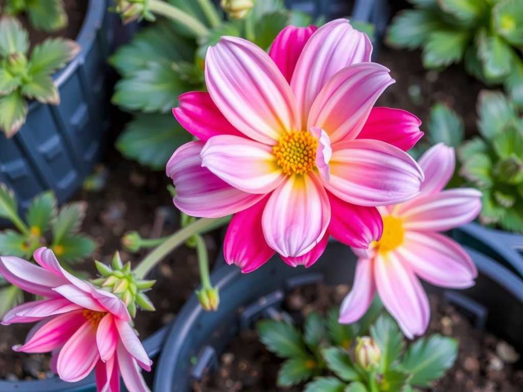 How to control the excessive growth problem of cosmos after repotting(1)
