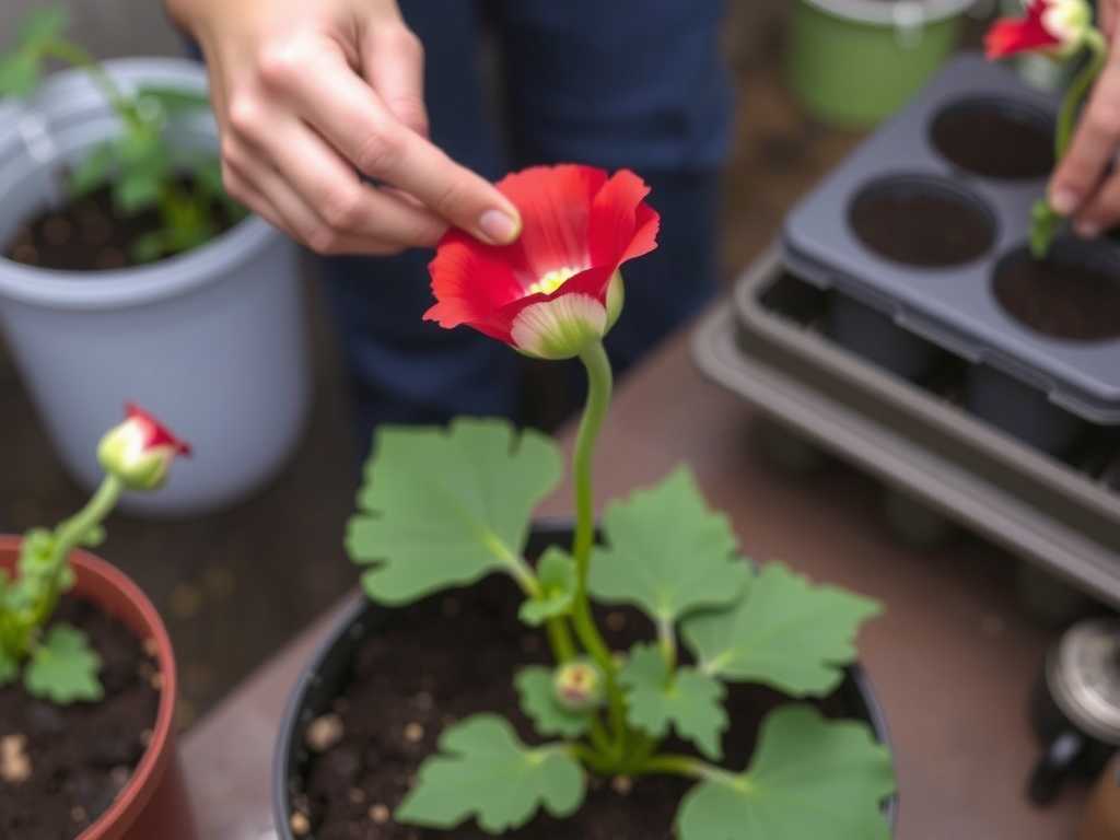 How to master the core transplant steps when repotting corn poppies(1)