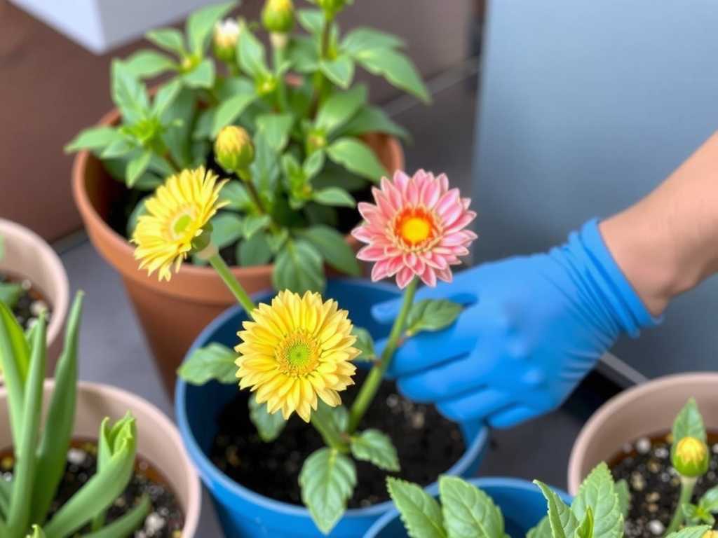 How to prevent the lodging problem of gerberas after repotting(1) How to prevent the lodging problem of gerberas after repotting(1)
