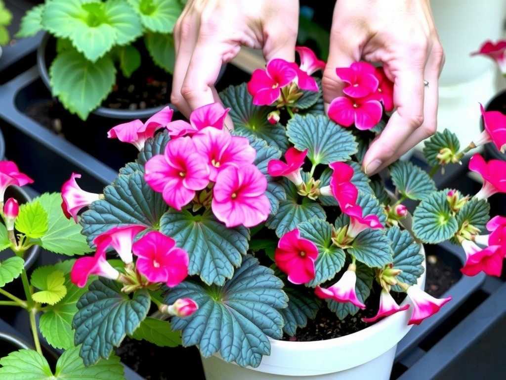 How to do the correct pruning work for geraniums after repotting