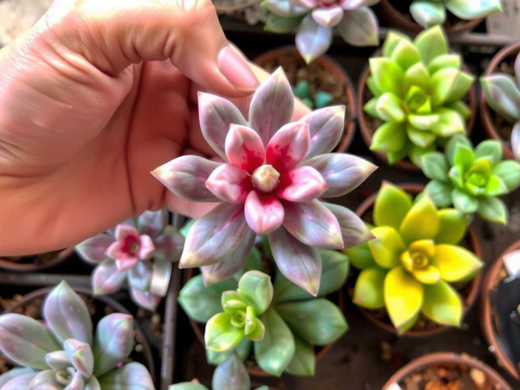 How to properly handle the bare root work when repotting succulents(1)