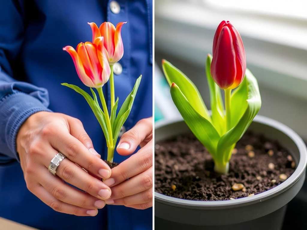 How to solve the non-germination problem of tulips after repotting(1)